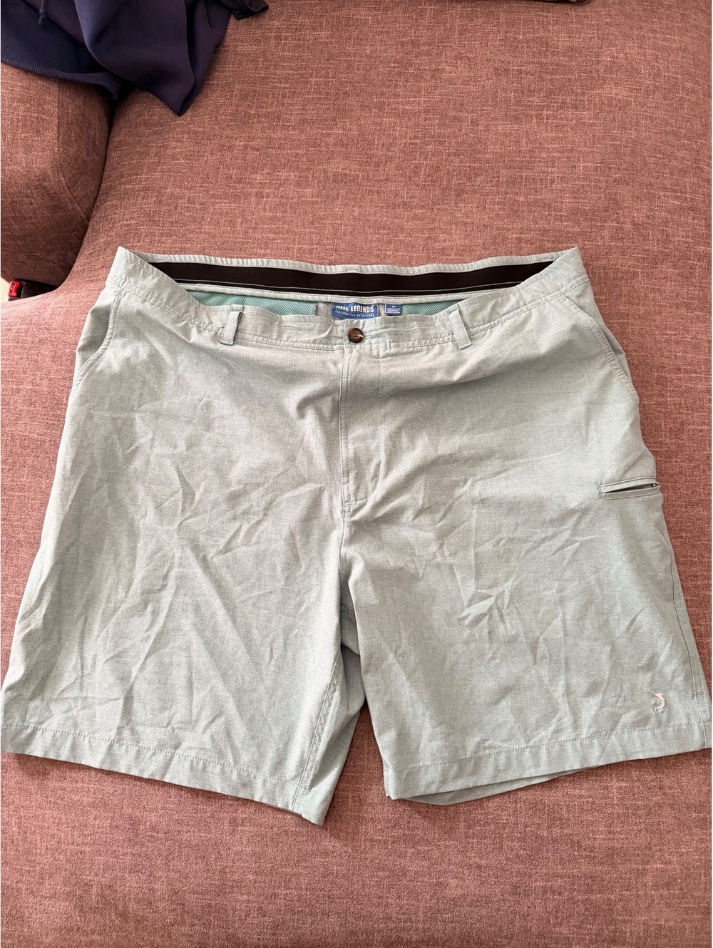 Reel Legends Men's Performance Shorts Size 44 Light Green